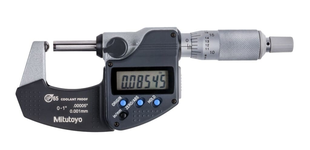 Mitutoyo digital micrometer
